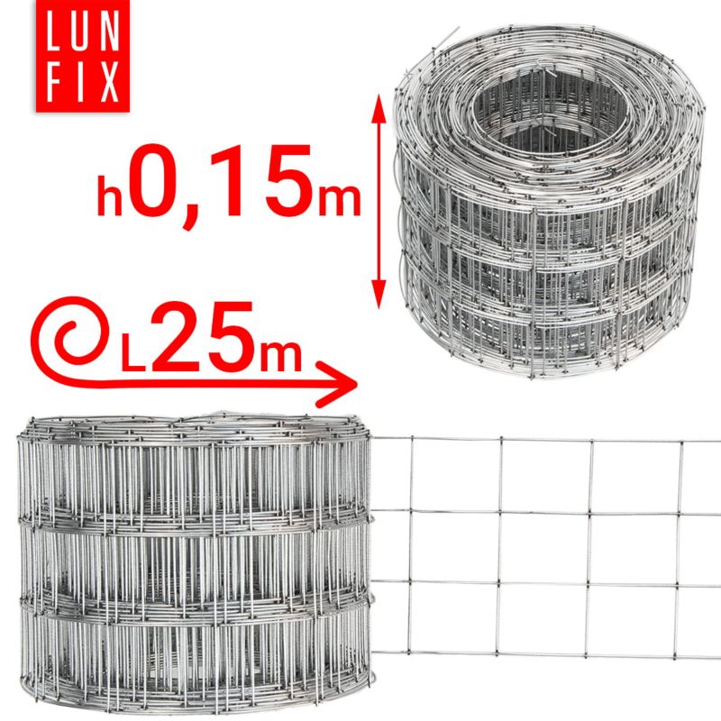 Siatka do zbrojenia ścian Lun Fix 15cm 25mb 1szt.