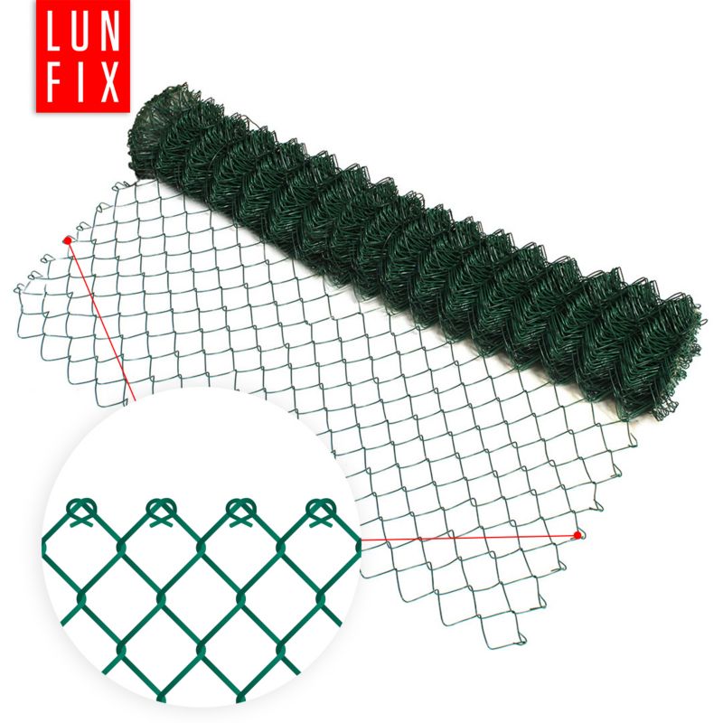 Siatka ogrodzeniowa Lun Fix 150cm zielona pleciona 25mb 1szt.