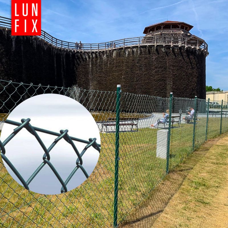 Siatka ogrodzeniowa Lun Fix 150cm zielona pleciona 25mb 1szt.