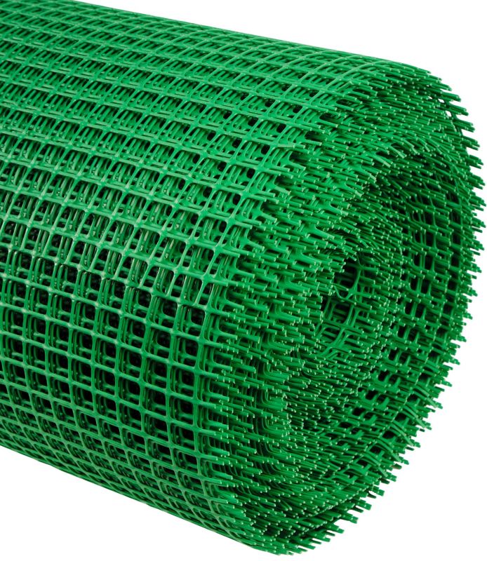 Siatka ogrodzeniowa siatka rabatowa siatka ogrodowa zielona 60 cm x 10 m 320g/mb Sillar