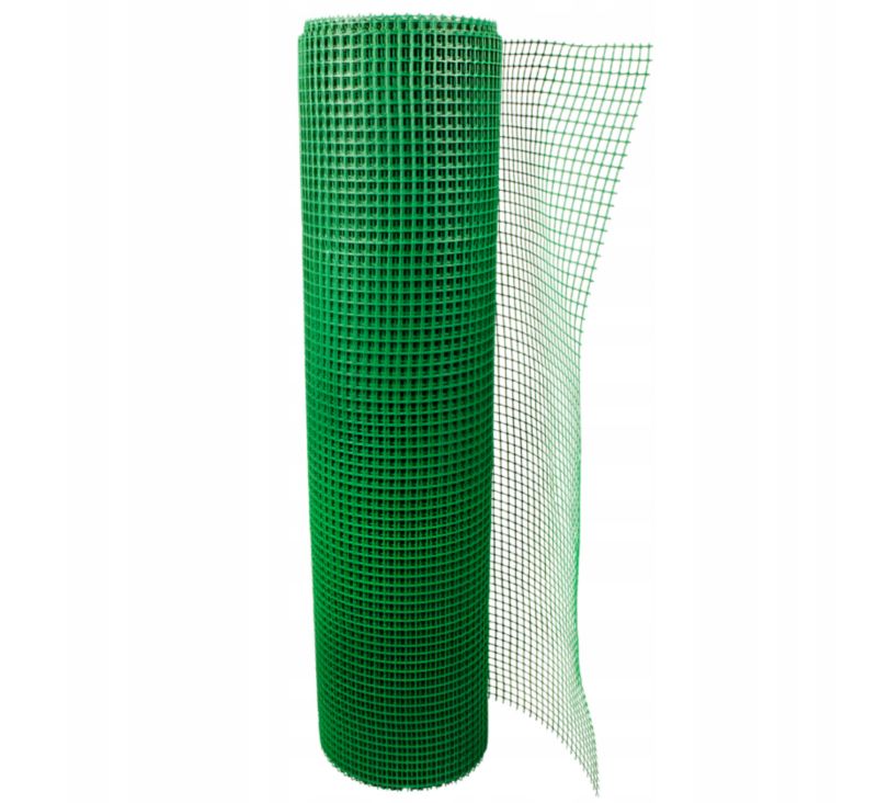Siatka ogrodzeniowa siatka rabatowa siatka ogrodowa zielona 60 cm x 10 m 320g/mb Sillar