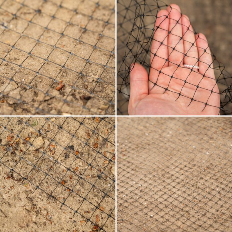 Siatka przeciw kretom i nornicom Springos 1x25 m + kołki 50 szt. ochrona przeciw gryzoniom 30g/m2 1 kpl.