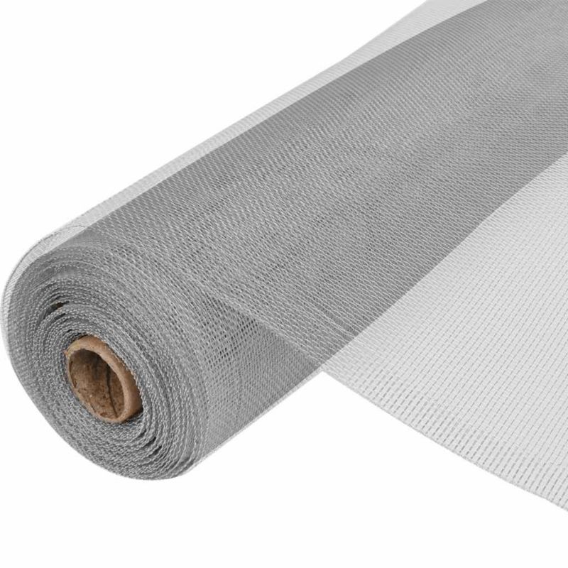 Siatka vidaXL na insekty aluminiowa srebrna 1 szt.