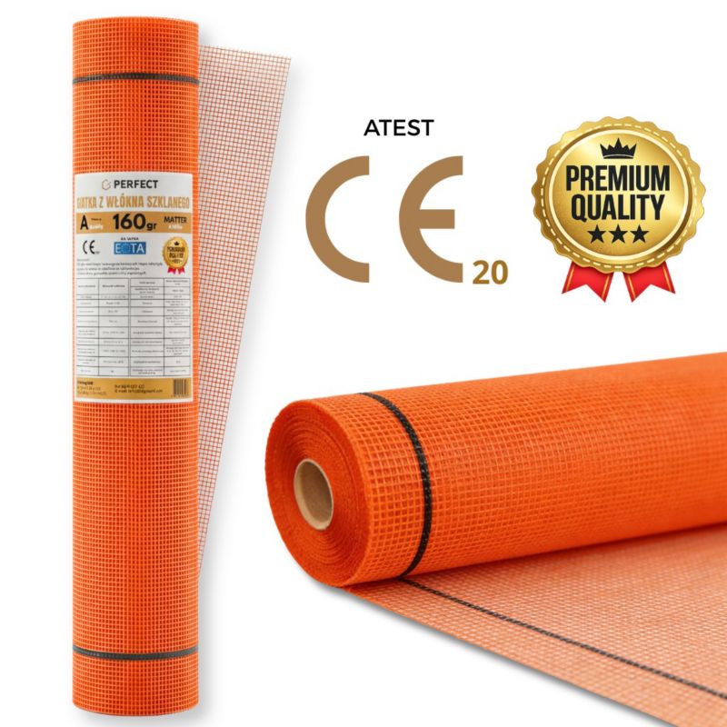 Siatka z włókna szklanego Perfect 1m x 50m 160 g 1 szt.