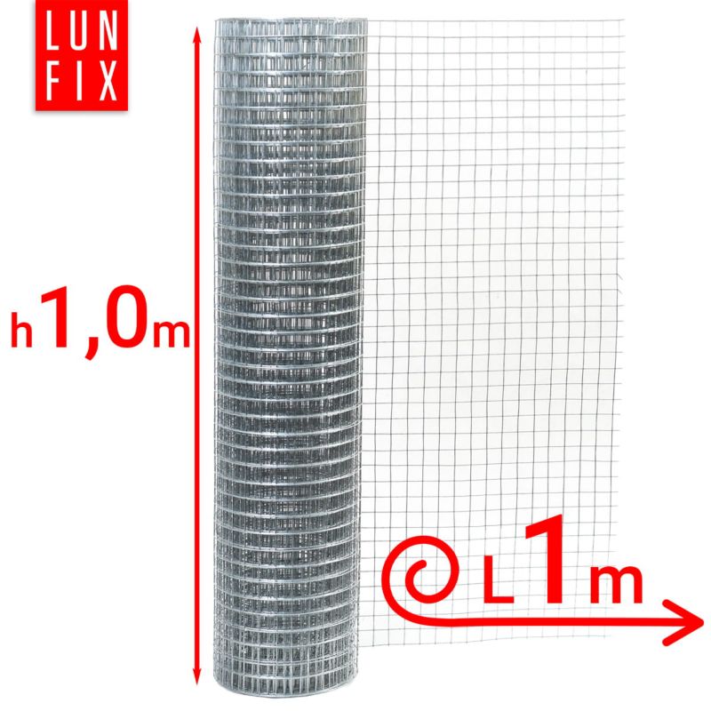 Siatka zgrzewana Lun Fix 100cm 13x13mm fi0,8mm ocynkowana 1mb 1szt.