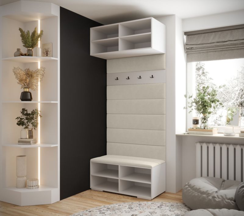 Siedzisko Abiks INOVA panele tapicerowane szer.100cm wz.1 biały 1szt.