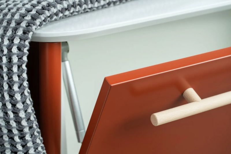 Siedzisko łazienkowe ze schowkiem KROFAM DUKLA 68 cm terakota półmat 1 szt.