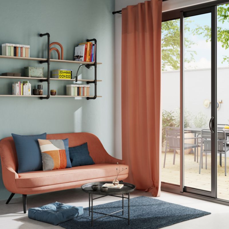 Siedzisko GoodHome Hiva 50 x 50 x 10 granatowe