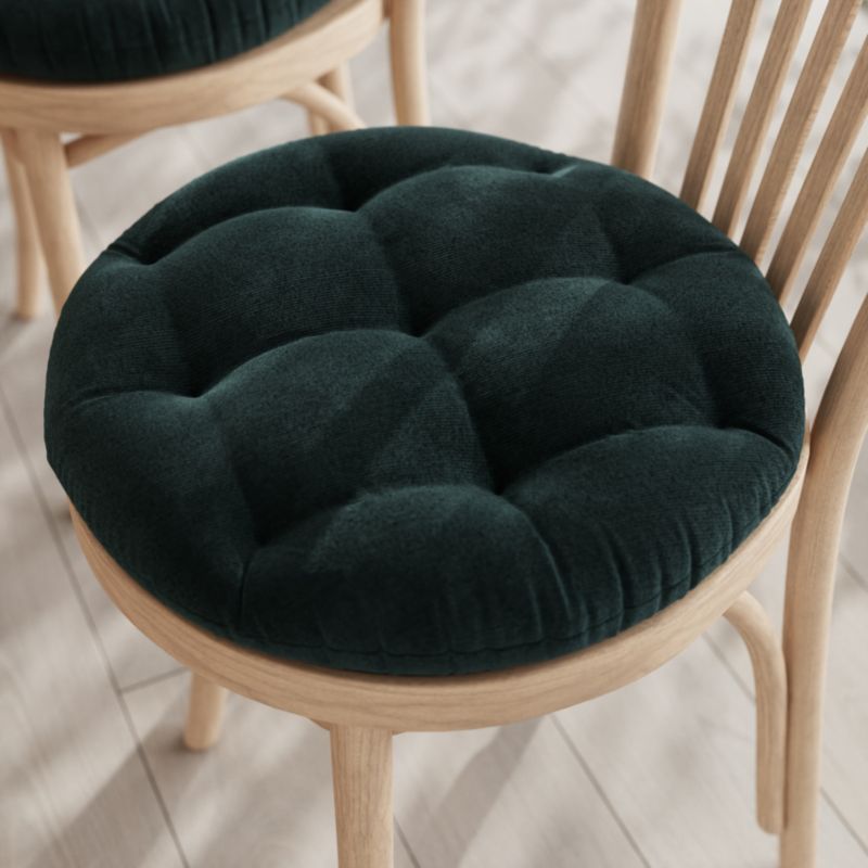 Siedzisko GoodHome okrągłe 40 cm szmaragdowe