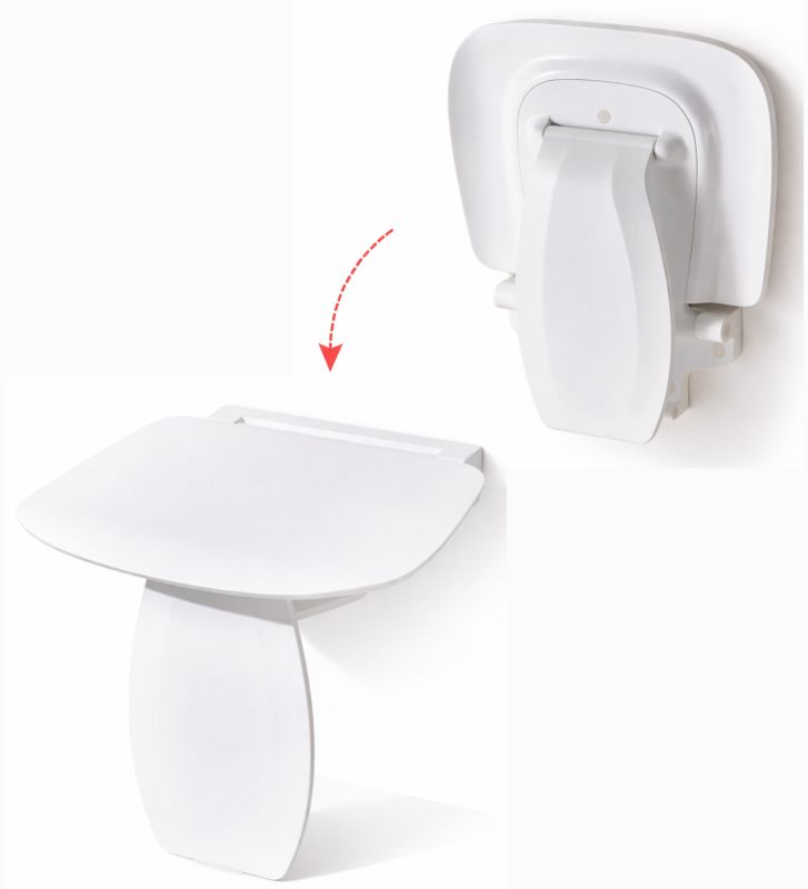 Siedzisko prysznicowe Domotechnika ALPINA składane nośność 220 kg 42 x 39,7 cm 1szt.