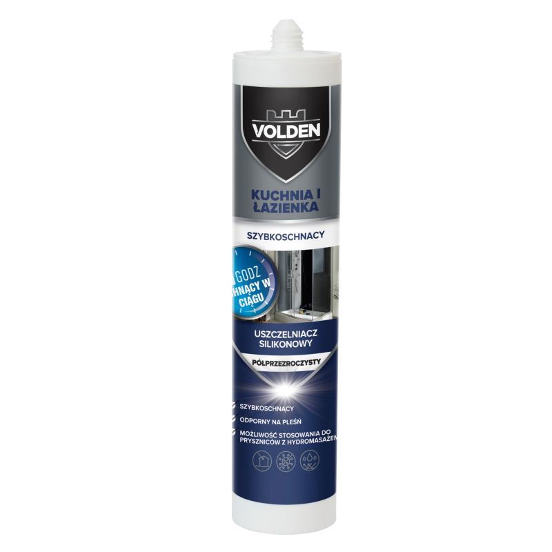 Silikon sanitarny ekspresowy Volden 280 ml bezbarwny