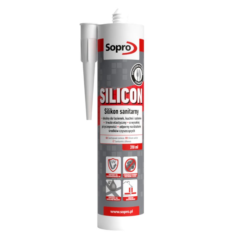 Silikon sanitarny Sopro 310 ml beż jura 33