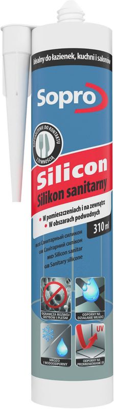 Silikon sanitarny Sopro 310 ml kasztan