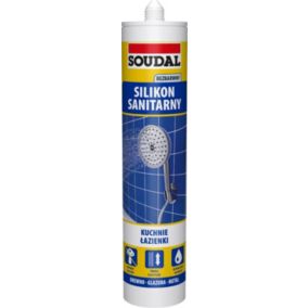 Silikon sanitarny Soudal 280 ml bezbarwny