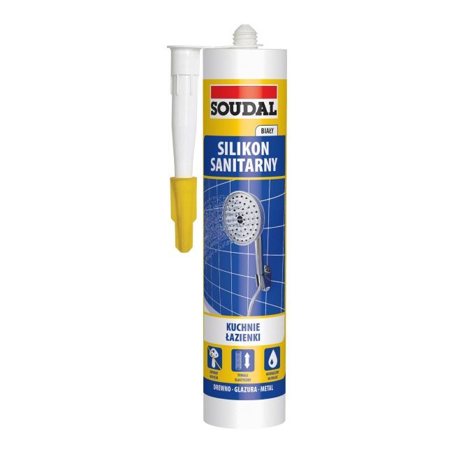 Silikon Sanitarny Soudal 280 Ml Biały | Majsterkowanie W Castoramie