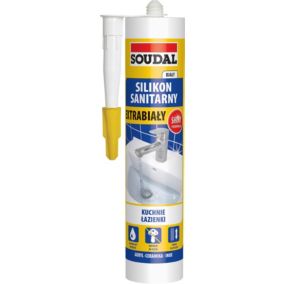 Silikon sanitarny Soudal Extra biały 280 ml