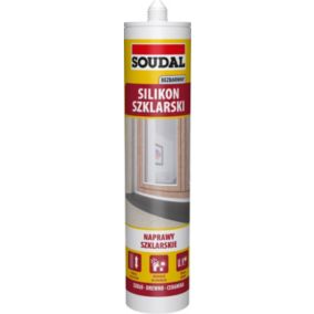 Silikon szklarski Soudal 280 ml bezbarwny