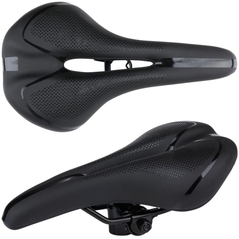 Siodełko Dunlop rowerowe żelowe mtb 27X14,cm czarne  1szt.