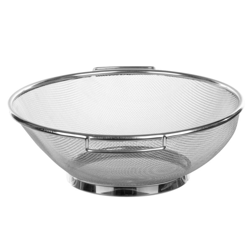 Sitko KADAX Durszlak Cedzak 24,5 cm Sito Kuchenne Stalowy Nierdzewny Do Warzyw Srebrny 1 szt.