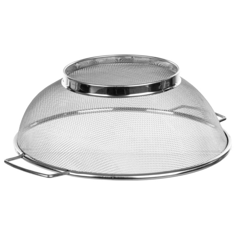 Sitko KADAX Durszlak Cedzak 24,5 cm Sito Kuchenne Stalowy Nierdzewny Do Warzyw Srebrny 1 szt.