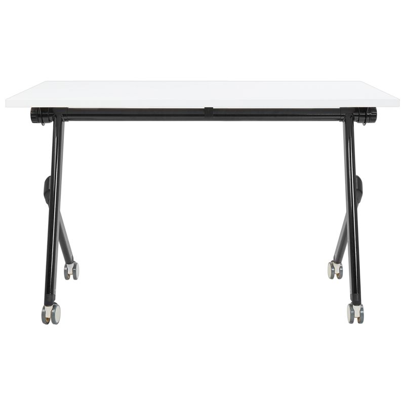 Składane biurko Bendi 120 cm 60 cm z kółkami Biały 1 szt.