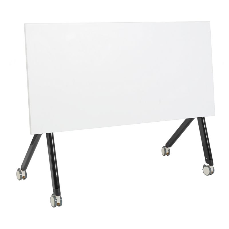 Składane biurko Bendi 120 cm 60 cm z kółkami Biały 1 szt.