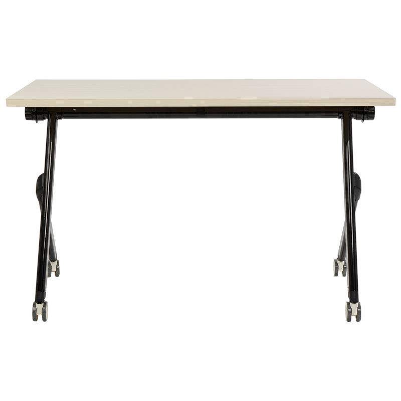 Składane biurko Bendi 120 cm 60 cm z kółkami Jasnobrązowy 1 szt.