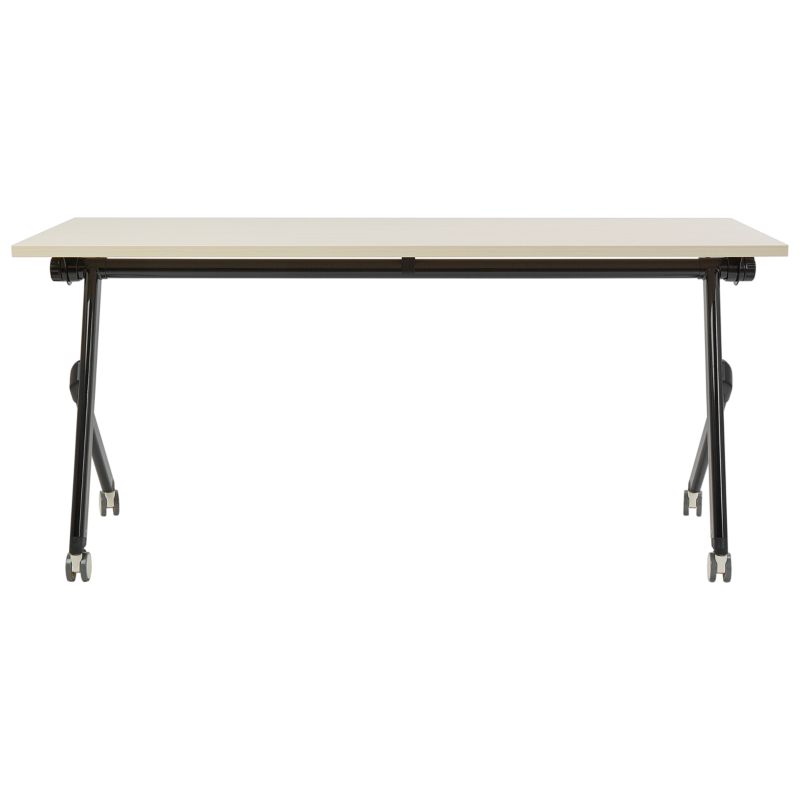 Składane biurko Bendi 160 cm 60 cm z kółkami Jasnobrązowy 1 szt.