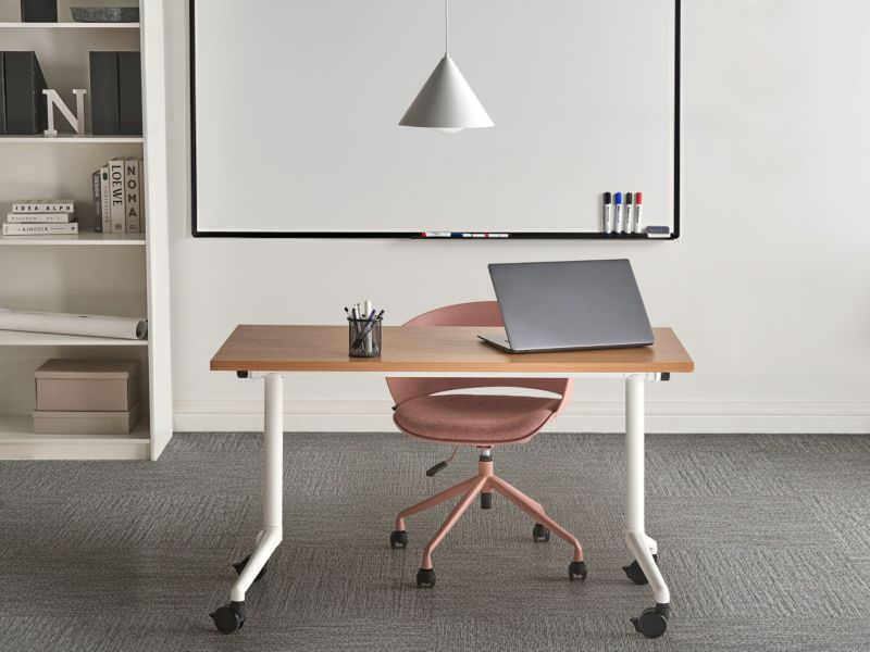 Składane biurko Cavi 120 cm 60 cm Brązowy 1 szt.