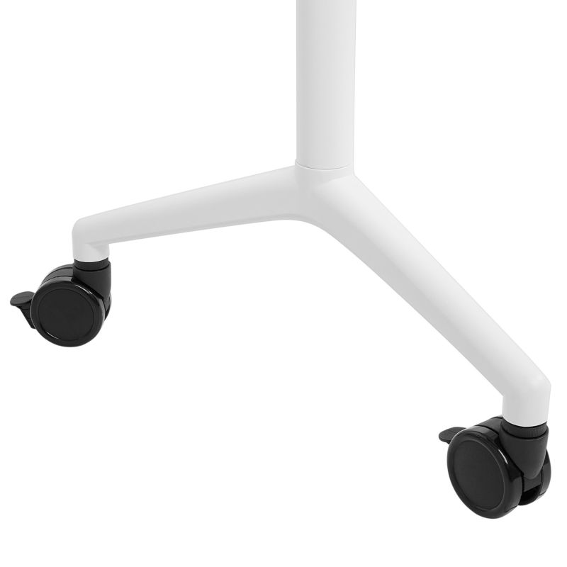 Składane biurko Cavi 120 cm 60 cm z kółkami Biały 1 szt.
