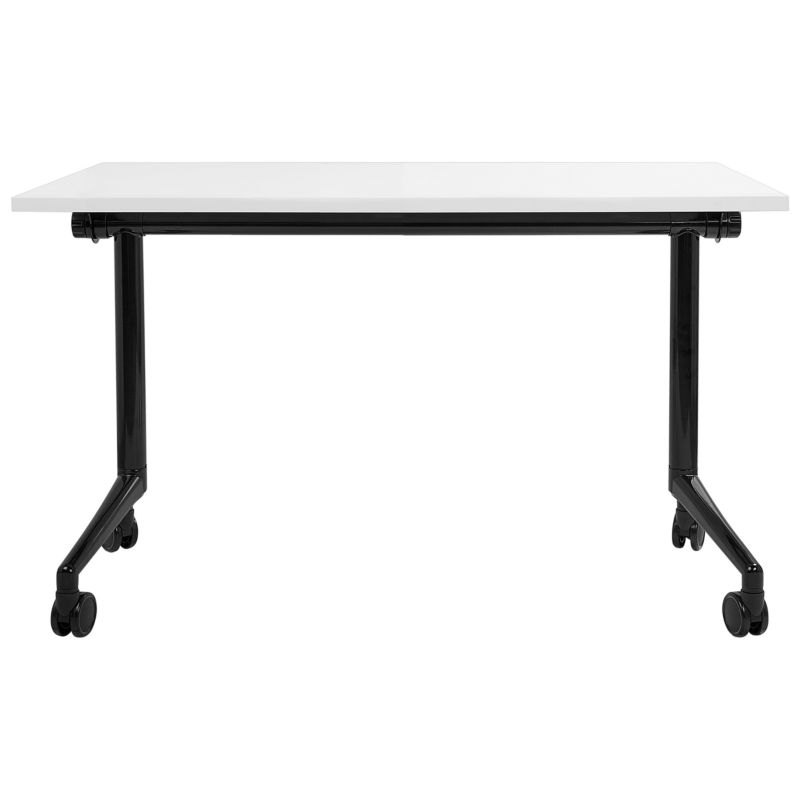 Składane biurko Cavi 120 cm 60 cm z kółkami Biały 1 szt.