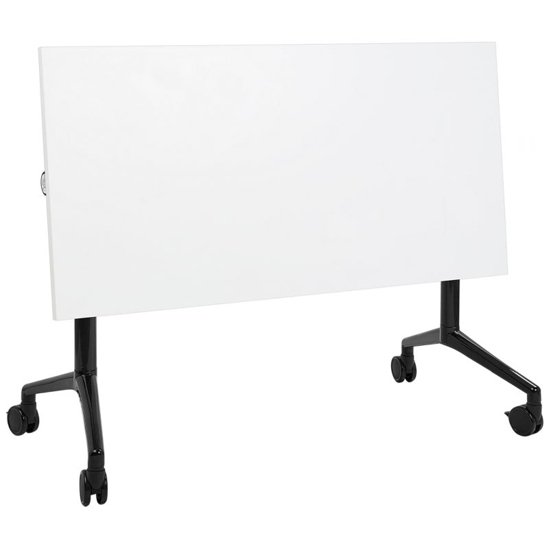 Składane biurko Cavi 120 cm 60 cm z kółkami Biały 1 szt.