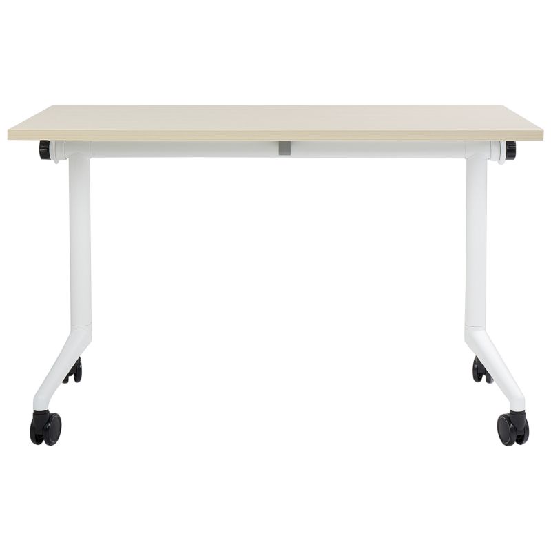 Składane biurko Cavi 120 cm 60 cm z kółkami Jasnobrązowy 1 szt.