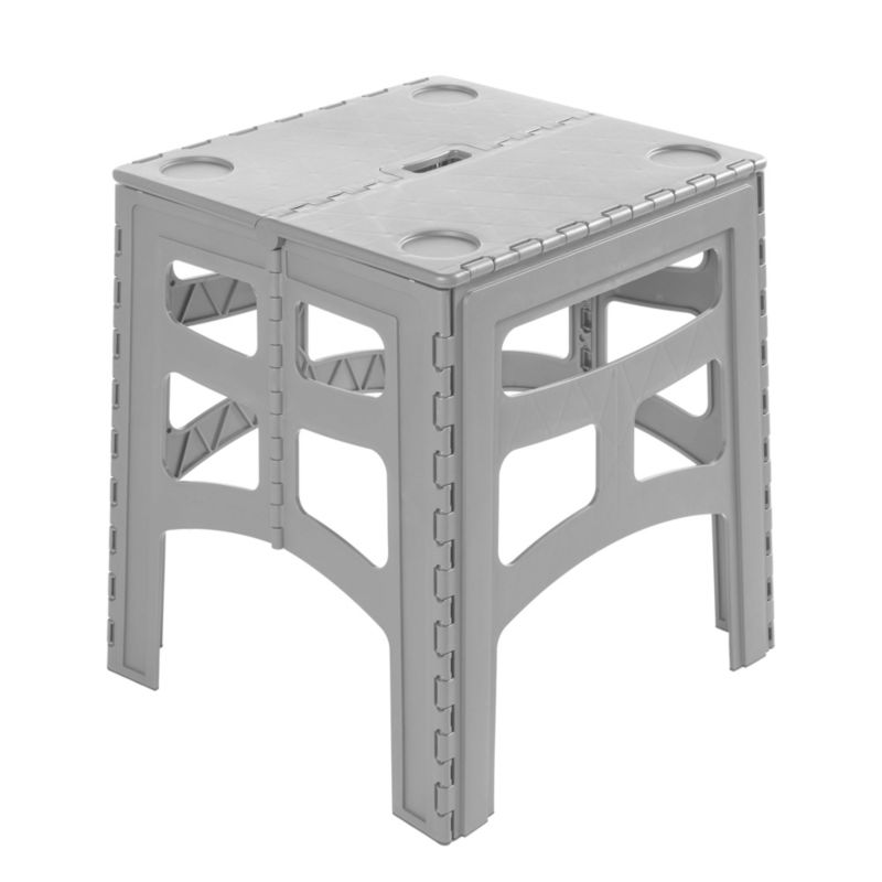 Składany stolik turystyczny z uchywtami Keeeper Timo o nośności 80kg, szary 46,5 x 44,5 x 55 cm z tworzywa PP, 1 szt.