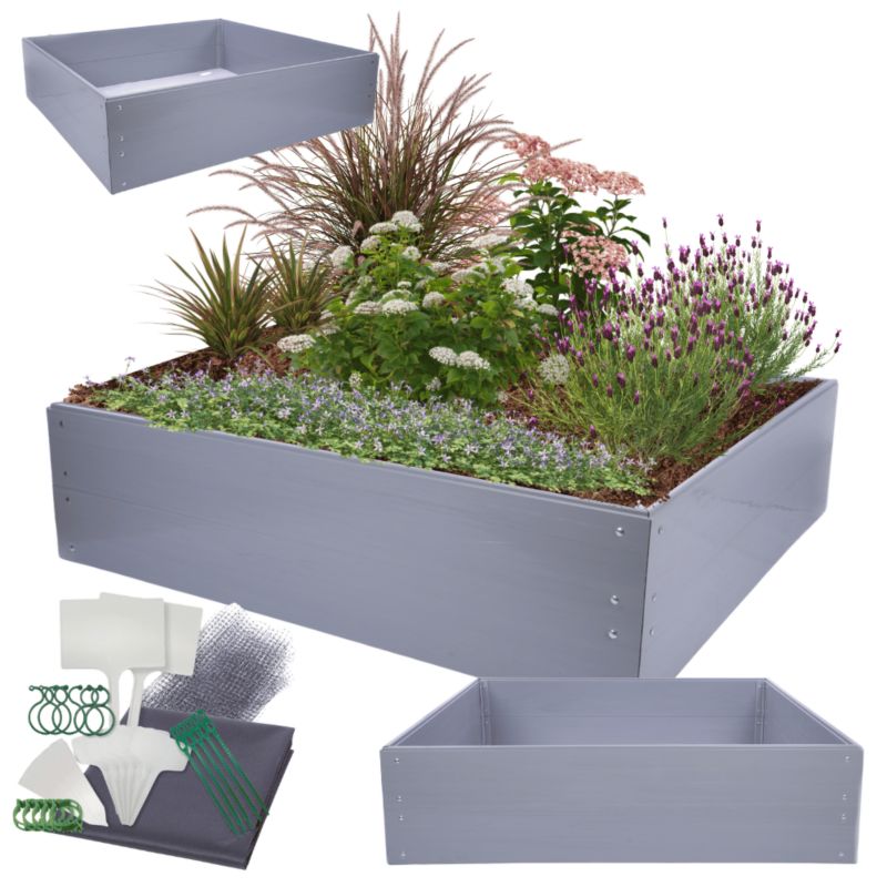 Skrzynia na warzywa MODO24 modułowa plastikowa trwała odporna na warunki atmosferyczne 40x140x140 cm 1 szt.