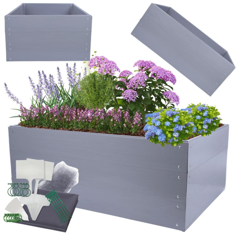 Skrzynia na warzywa MODO24 modułowa plastikowa trwała odporna na warunki atmosferyczne 60x140x100 cm 1 szt.