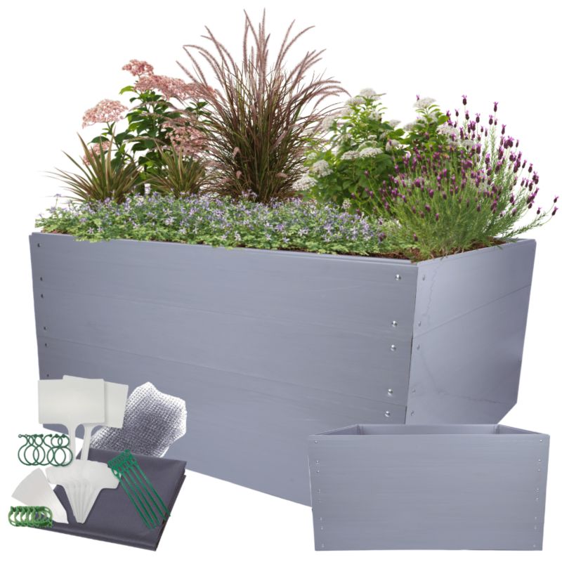 Skrzynia na warzywa MODO24 modułowa plastikowa trwała odporna na warunki atmosferyczne 80x180x180 cm 1 szt.