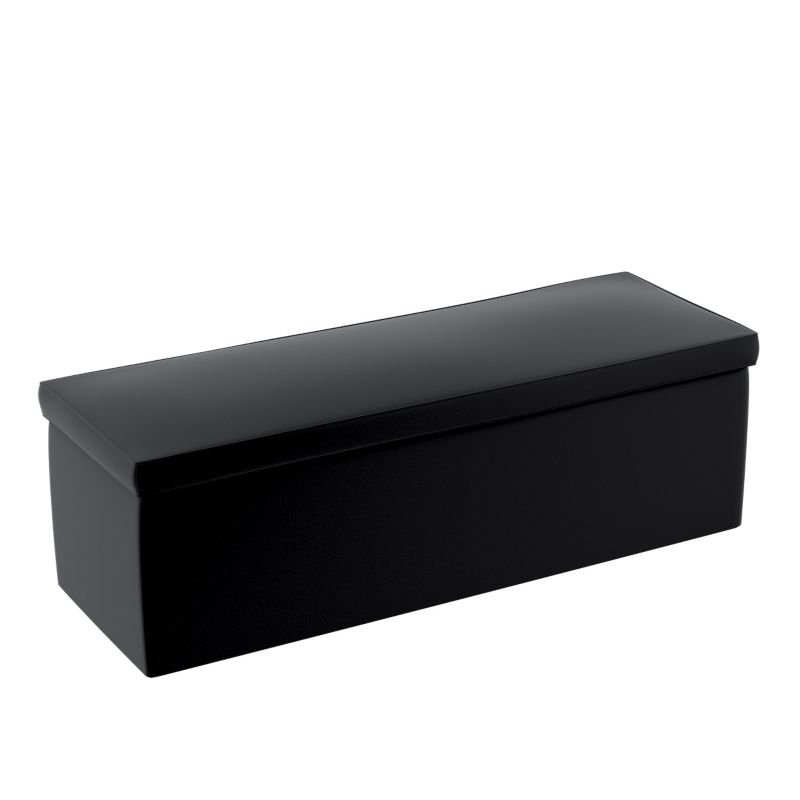 Skrzynia tapicerowana Dekoria 120 x 40 x 40 cm głęboka czerń 1 szt.