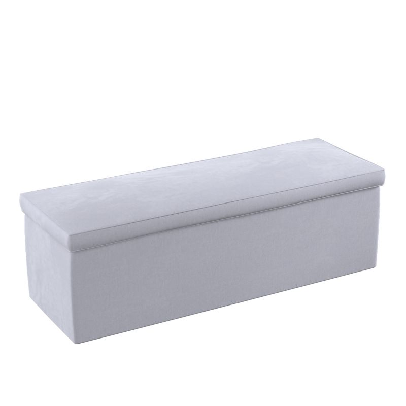 Skrzynia tapicerowana Dekoria 120 x 40 x 40 cm srebrzysty szary 1 szt.