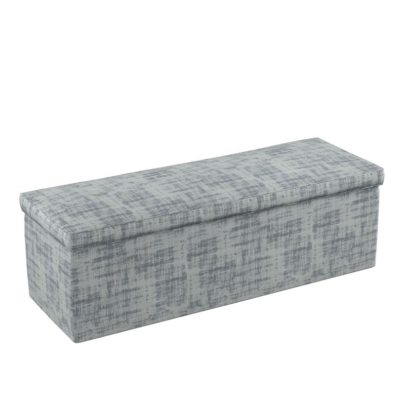 Skrzynia tapicerowana Dekoria 90 x 40 x 40 cm szary beton 1 szt.