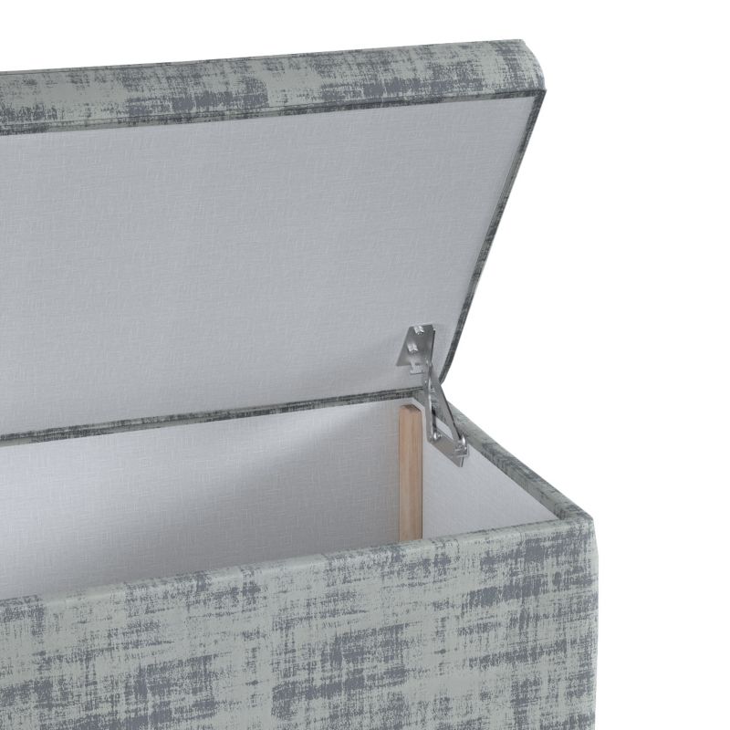 Skrzynia tapicerowana Dekoria 90 x 40 x 40 cm szary beton 1 szt.