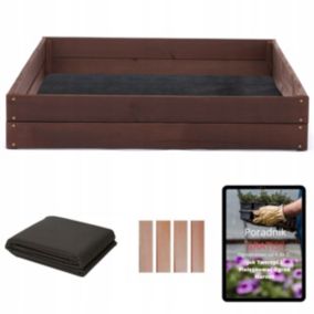 Skrzynie na Warzywa SunWood Warzywniak Impregnowany 140x120cm Inspekt Zielnik Grządka 1 szt.