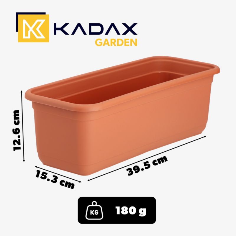 Skrzynka Balkonowa KADAX 40cm Doniczka Na Kwiaty 1 szt.