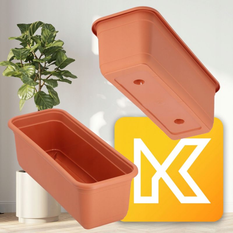Skrzynka Balkonowa KADAX 40cm Doniczka Na Kwiaty 1 szt.