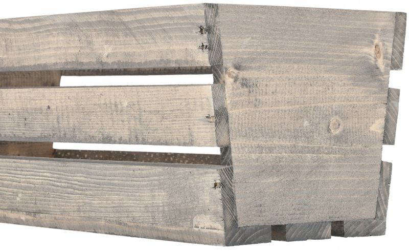 Skrzynka drewniana KOTARBAU balkonowa szara 60 cm 1 szt.