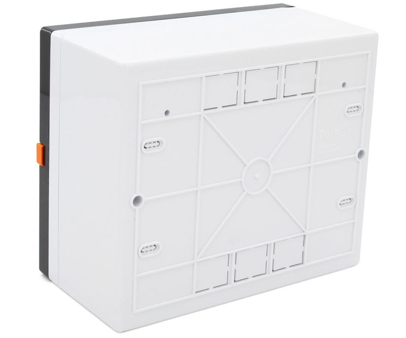 Skrzynka elektryczna NILSON 32881006 6-modułowa IP40, obudowa natynkowa ABS z szyną TH i poziomnicą,  1 szt.