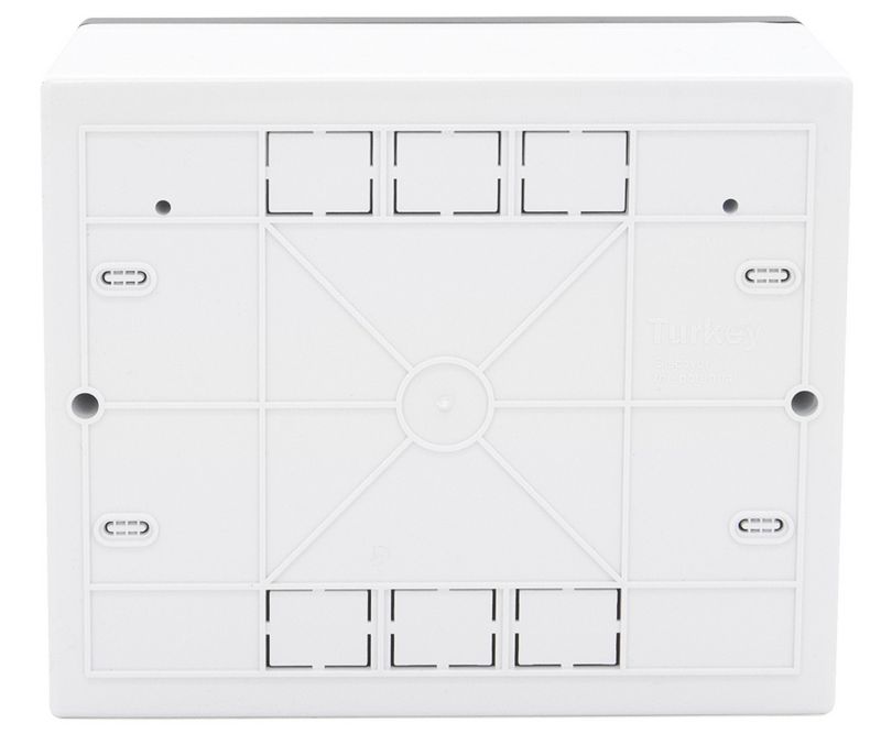 Skrzynka elektryczna NILSON 32881006 6-modułowa IP40, obudowa natynkowa ABS z szyną TH i poziomnicą,  1 szt.