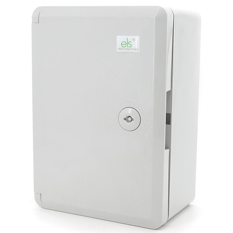 Skrzynka, szafa, obudowa ABS, plastikowa rozdzielnica ELS Elektrotechnika OA310220140 310x220x140 mm z płytą montażową 1 szt.