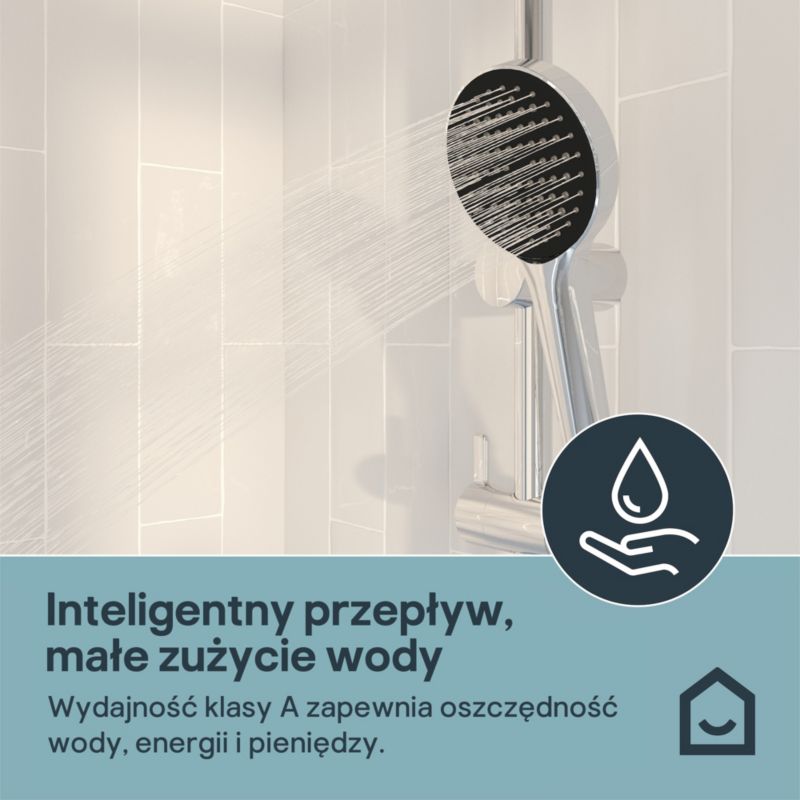 Słuchawka prysznicowa GoodHome Maza 1-funkcyjna chrom