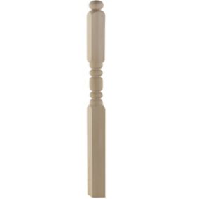 Słup bukowy Kornik wzór nr 1 75 x 75 x 1150 mm